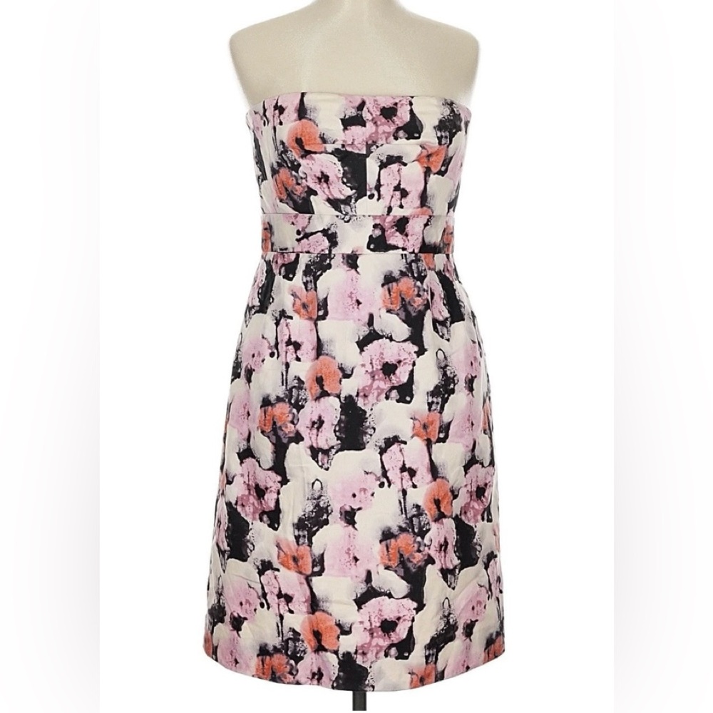 NEW JCrew Women’s Strapless Floral Cocktail Dress Size 10 NWT